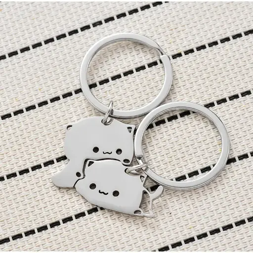 Llavero para Parejas de Gato